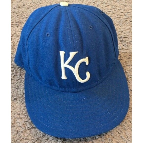 New Era 59Fifty MLB Authentic Kansas City Royals Fitted Hat Made in USA 7 3/8 - Picture 1 of 7